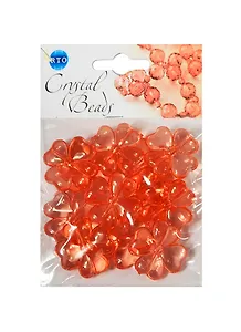 Набор бусин Кристальная игра Клевер красные (CRP094) (упаковка)