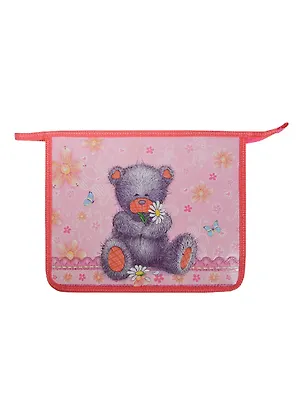 Папка для тетрадей А5 "Мишки" на молнии, Канцбург 232547
