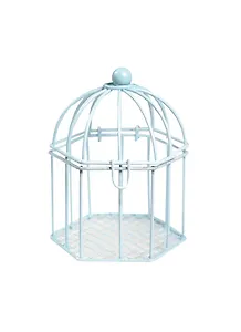 Кукольные аксессуары, клетка шкатулка светло-голубая 8*6 (11-00836-12)