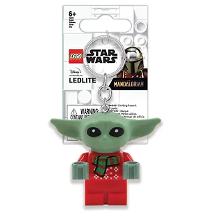 LGL-KE208AH Брелок-фонарик для ключей LEGO Star Wars - Малыш Грогу в праздничном свитере (Grogu Holiday Sweater), возраст 6+ 3170863