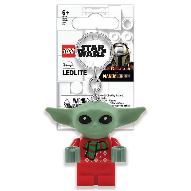 LEGO Star Wars: Брелок-фонарик для ключей Малыш Грогу в праздничном свитере (LGL-KE208AH) 3170863 — 1