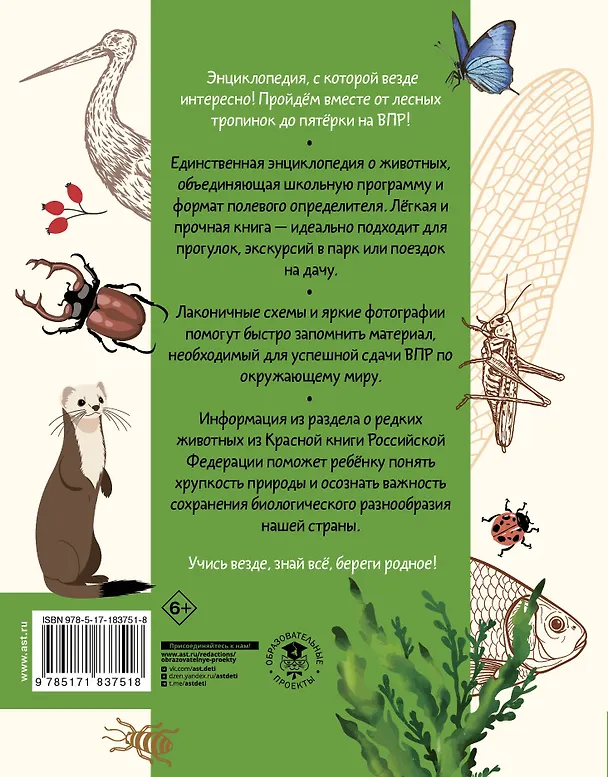 Книга Окружающий мир. Животные (Владислав Сивоглазов) — 2