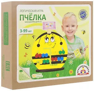Игрушка развивающая логическая, КРАСНОКАМСКАЯ ИГРУШКА, Пчелка 331611