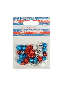 Бубенчики Зимняя история (BU-01) (30шт.) (Рукоделие) (упаковка)