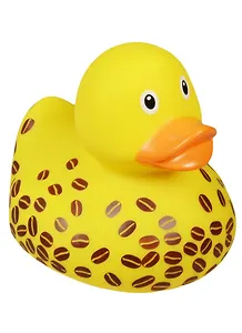 Игрушка для ванной, уточка резиновая FUNNY DUCKS "Уточка кофе" (1833)