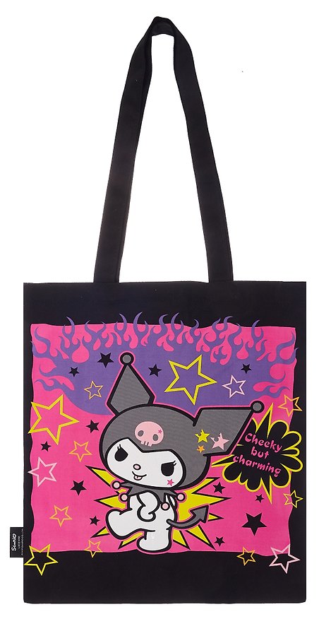 Сумка-шоппер Sanrio Cheeky but charming (черная) (текстиль) 3099354 — 1