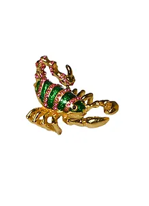 Шкатулка для ювелирных украшений Скорпион красный со стразами (6х4) (36170)