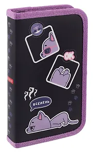 Пенал 1 отделение "Всё лень" 19*11,5 см