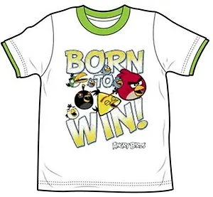 Angry Birds Футболка для мальчиков BORN (3-4 года, Белый) (TSB77-WHT-AB)