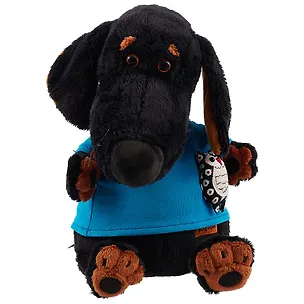 Мягкая игрушка Такса Ваксон в футболке с совой (29 см) (Vaks29-011) 2639808