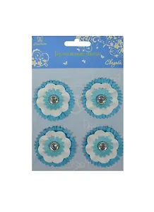 Бумажные цветы для ручного творч. Свадьба (W1816) (4шт.) (Рукоделие) (упаковка)