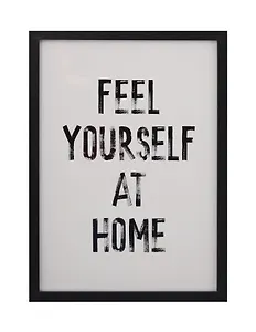 Фоторамка 21*30 "Feel yourself at home" черное дерево