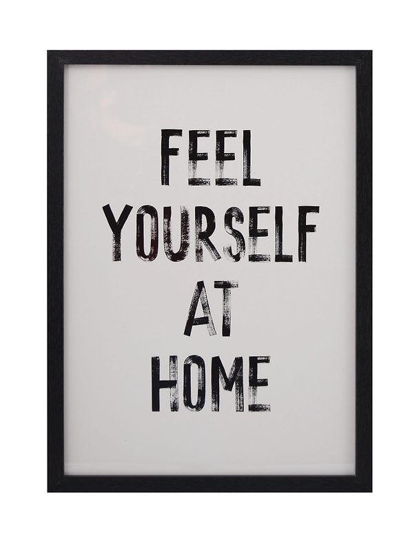 Фоторамка «Feel yourself at home», 21×30 см, чёрное дерево 3113248 — 1