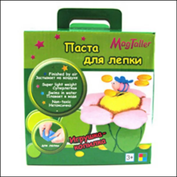 Набор для творчества, Mag Taller, Паста для лепки, коробка, Копилка цветок 2316418 — 4