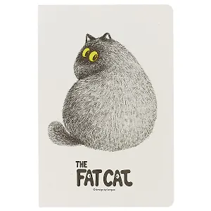 Тетрадь в клетку Languo, Fat cat, 44 листа, в ассортименте