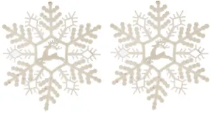 Украшение пластик снежинка d-12 см мерцание 725682 (Сима-ленд)