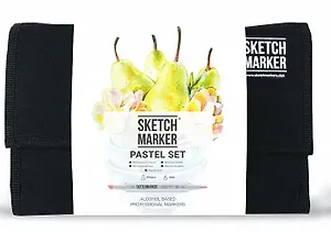 Набор маркеров SKETCHMARKER Pastel Set  24шт пастельные оттенки + сумка органайзер