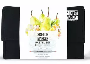 Набор маркеров SKETCHMARKER Pastel Set  24шт пастельные оттенки + сумка органайзер — 363315 — 1