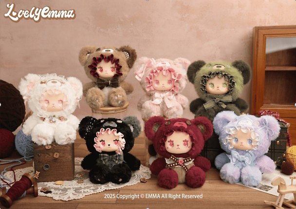 Коллекционные игрушки-сюрприз Пушистик (Lovely Emma) "Медвежий союз", 15см, 12-Luckyemma-05, Blind Box, Lucky Emma 15+ 3157248 — 1