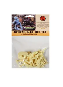 БИПЛАНТ Игровой набор Солдатики "Британская Пехота" 8шт в блистере 12019