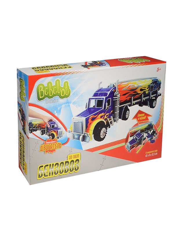 Конструктор 3D пазл Бензовоз (большой) (BBA0712-110) (10405) (Bebelot Basic) (коробка) 2408311 — 1