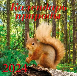 Календарь 2024г 300*300 "Календарь природы" настенный, на скрепке 2998382