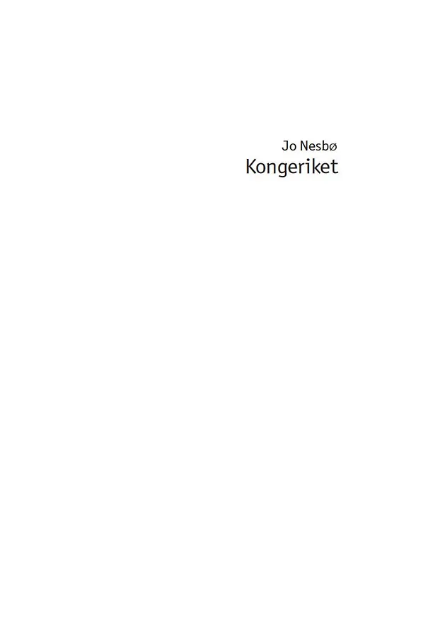 Книга Королевство (Ю Несбё) — 4