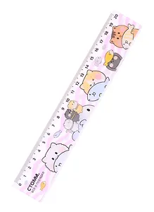 Линейка 20см пластик, "Котики", подвес