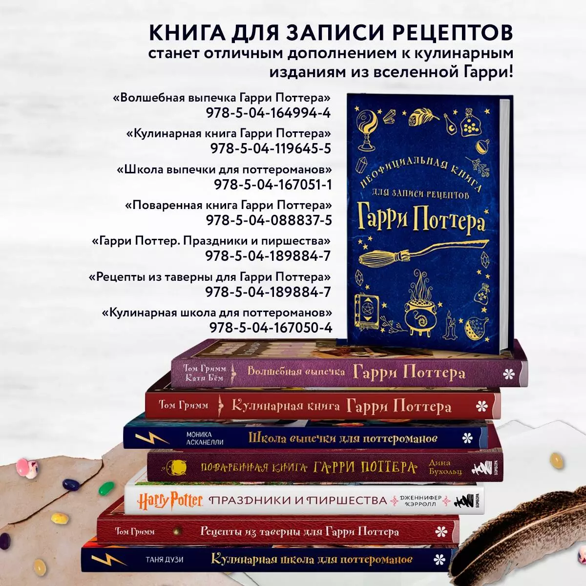 Неофициальная книга для записи рецептов Гарри Поттера (2943259) купить по  низкой цене в интернет-магазине «Читай-город»