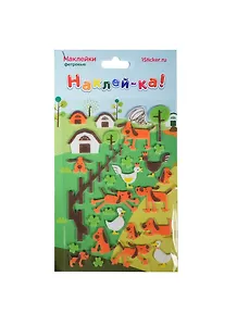 Наклейка декоративная фетровая 1 Собаки 4 (100х190) (Наклей-ка) (упаковка)