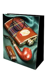 Пакет подарочный бумажный А5 18*22,7 ламинат, 3D, блестки, дет.тематика, ассорти М, МегаМАГ