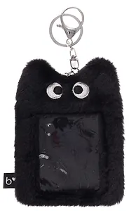 Чехол для карточек (картхолдер) Глазастик (карабин) (плюш) (9х13) (12-DongJin-0928)