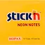 Блок для записей Stick`n Neon notes, оранжевый, 7.6 х 7.6 см — 207940 — 2