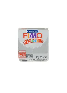 FIMO kids полимерная глина для детей (блестящий серебряный) (8030-812) (42г) (упаковка)
