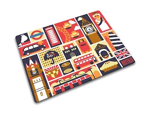 Разделочная доска "Лондон" коричневая (90008) 2368561