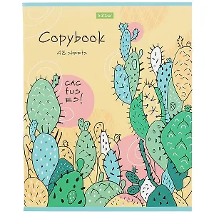 Тетрадь в клетку Hatber, "Я кактусы люблю", 48 листов, в ассортименте