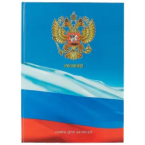 Книга для записей «Россия. Госсимволика», 80 листов, А4