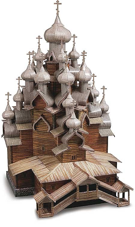 Модель, сборная, Умная бумага, Кижи, 1:100 2124642 — 1