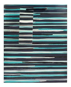 Пакет А4 32*26*12,5 "Полосы синие" нейтр. бум.мат