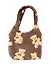 Сумка-шоппер плюшевая Мишки (коричневая) (40х36) (12-ZhenPin-2709) — 3007092 — 1