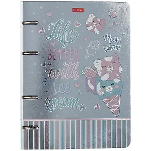 Тетрадь на кольцах в клетку Hatber, Sweet Cat, 80 листов