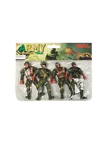 Набор пластмассовых игрушек 4 солдата (2266-64) (15002102) (упаковка)