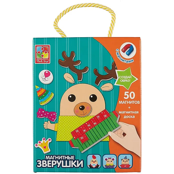 Магнитная игра Vladi Toys Зверушки VT3702-10 2755641 — 2