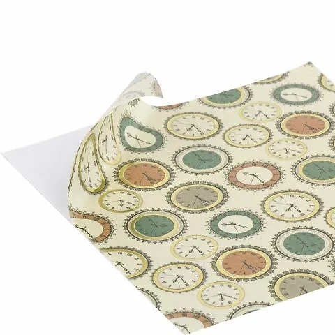 Цветная WASHI-бумага для декора Винтаж, 15х15 см, 12 листов, 6 дизайнов, рисовая бумага, Остров сокровищ 2804201 — 3