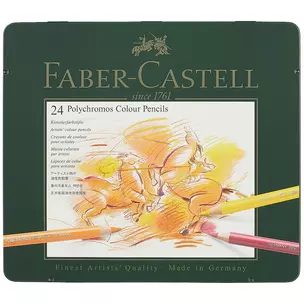 Цветные карандаши «Polychromos», Faber-Castell, 24 цвета — 219431 — 1