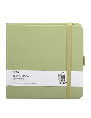 Скетчбук 12*12 80л "Yoi" оливковый, 140г/м2, слоновая кость, тв.обл., Yoi 3096320