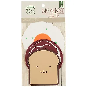 Набор подставок под кружку Happy Breakfast (силикон) (3 шт)