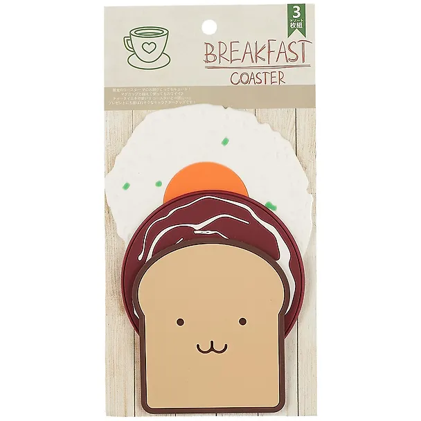 Набор подставок под кружку Happy Breakfast (силикон) (3 шт) 2747376 — 1