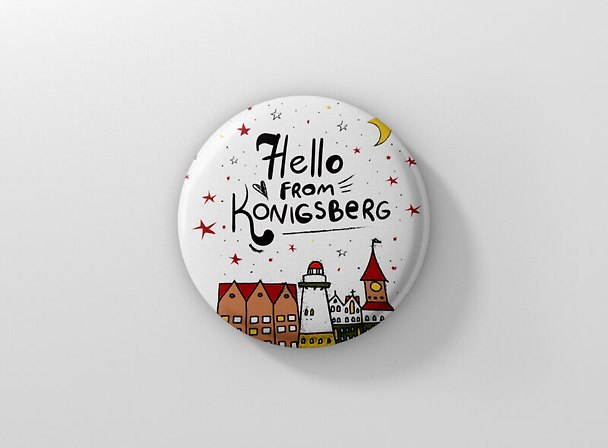 Значок Hello from Konigsberg (Калининград) (ZZS-01281) 3104010 — 1
