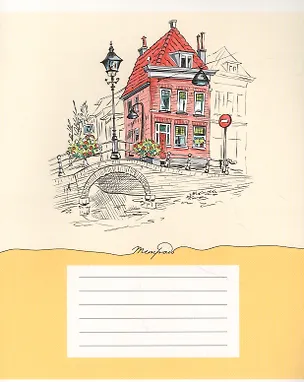 Тетрадь в линейку Listoff, "Городские зарисовки", 24 листа 2900816